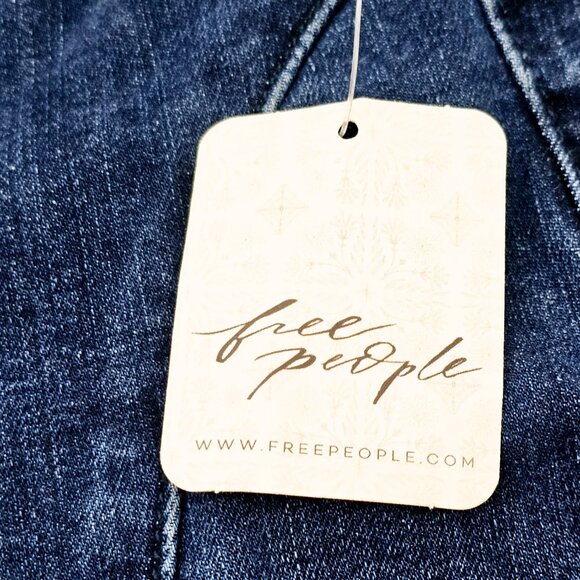 Free People Double Dutch Women's Split Front Mid Rise Pull On Jeggings Size M - Picture 7 of 16